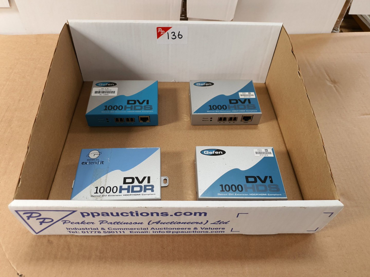 3x Gefen DVI 1000HDS, 1x 1000HDR DVI extender