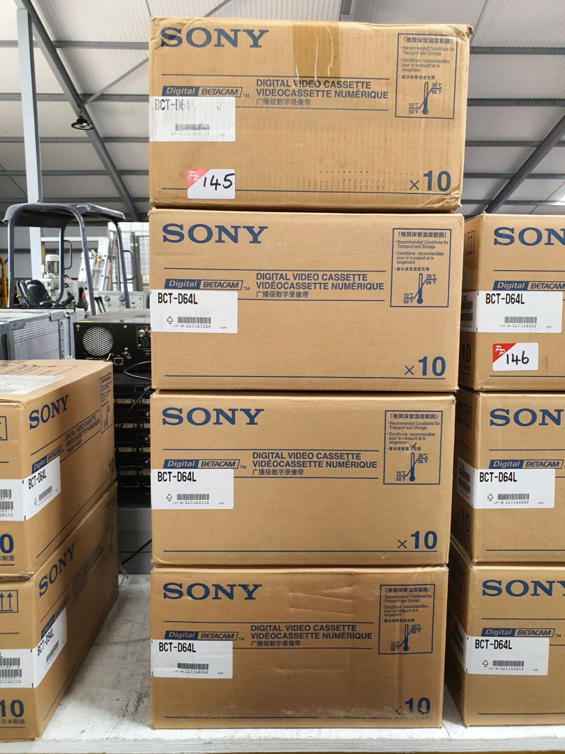 4 boxes Sony BCT-D22/2 digital video cassettes, 10...