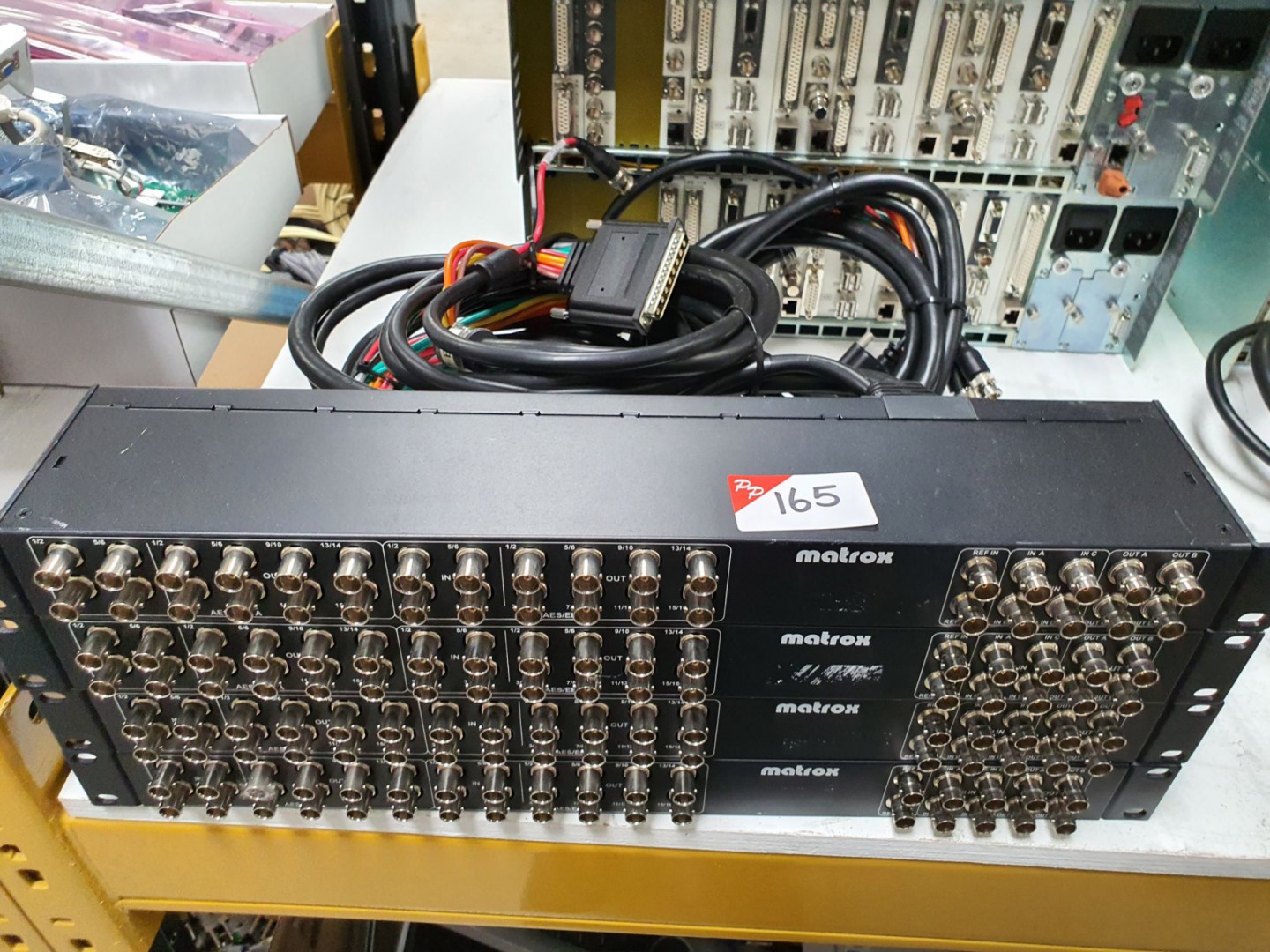 4x Matrox XM102/BOB audio extension boxes