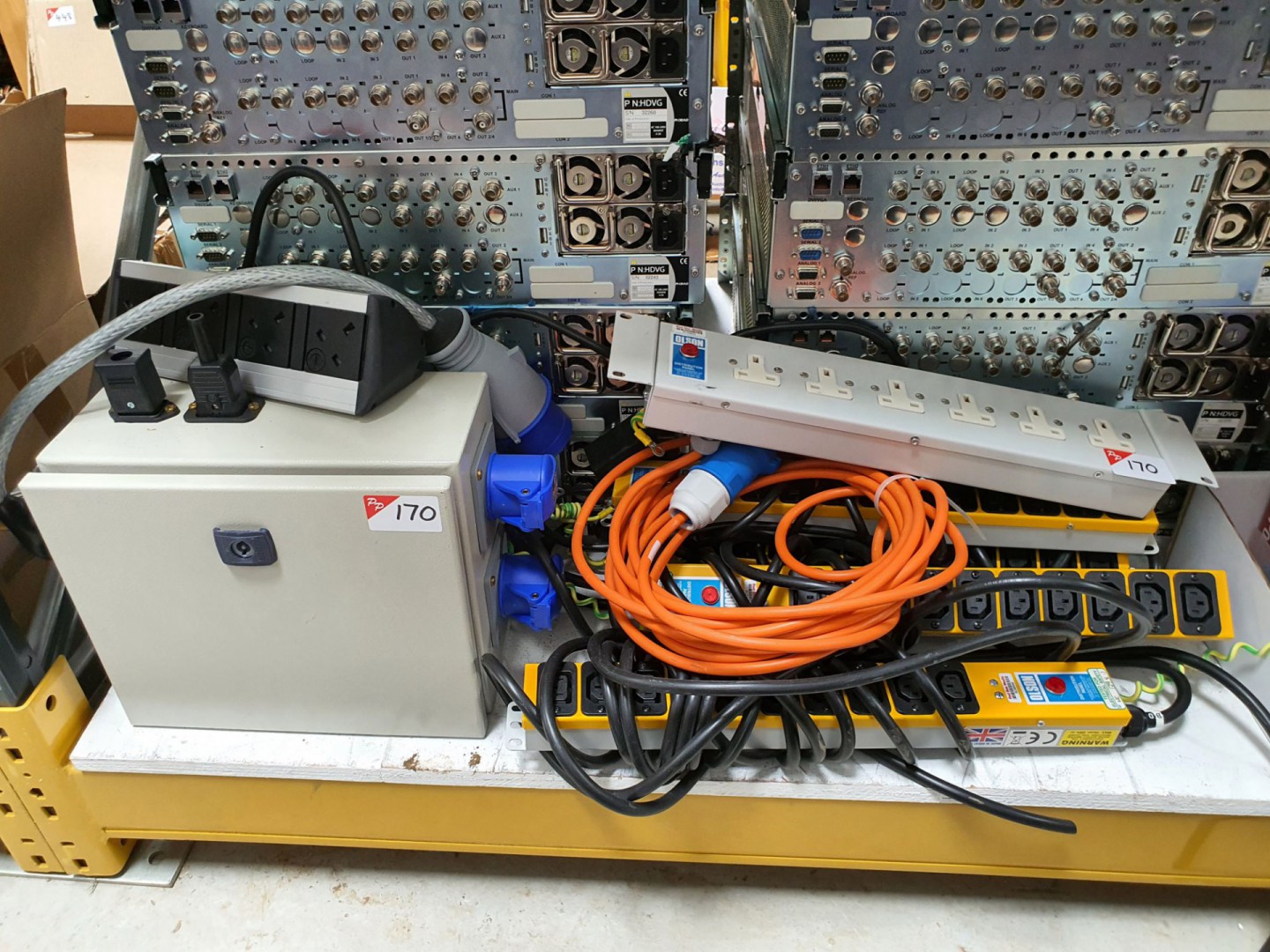 Qty various Olson distribution panels, distributio...