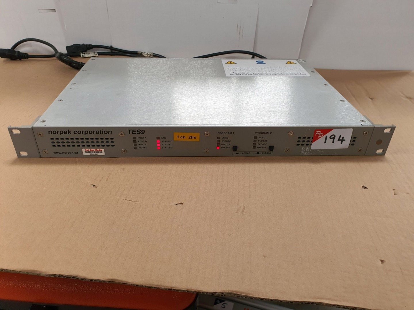 Norpak TES9 HD/SD-SDi Vanc processor