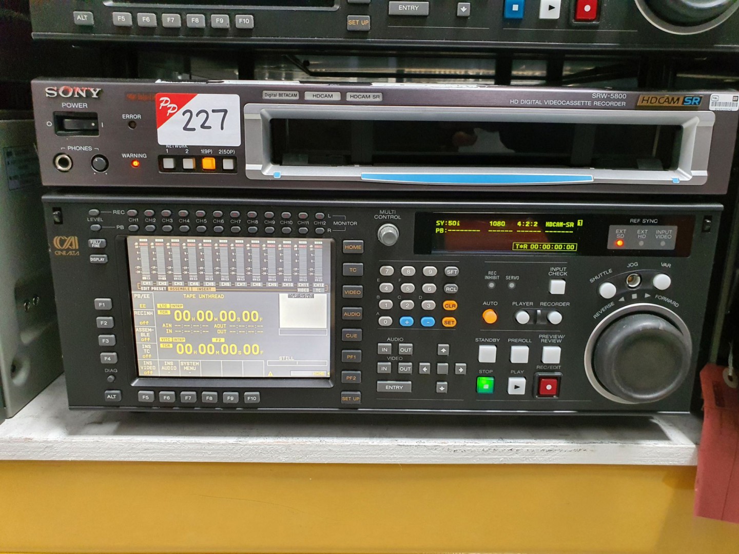 Sony SRW-5800 HD digital video cassette recorder,...