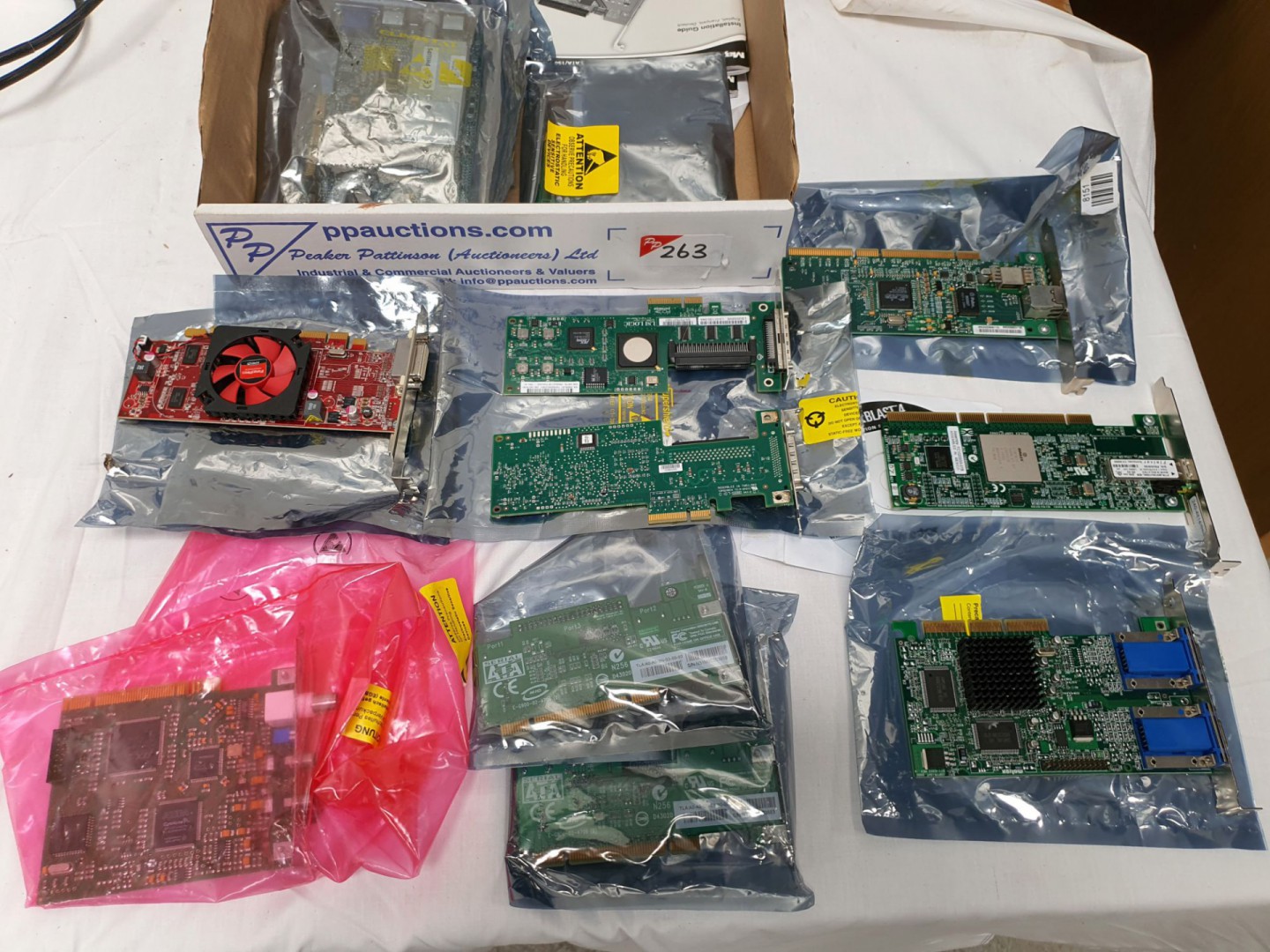 Qty various PCI cards etc