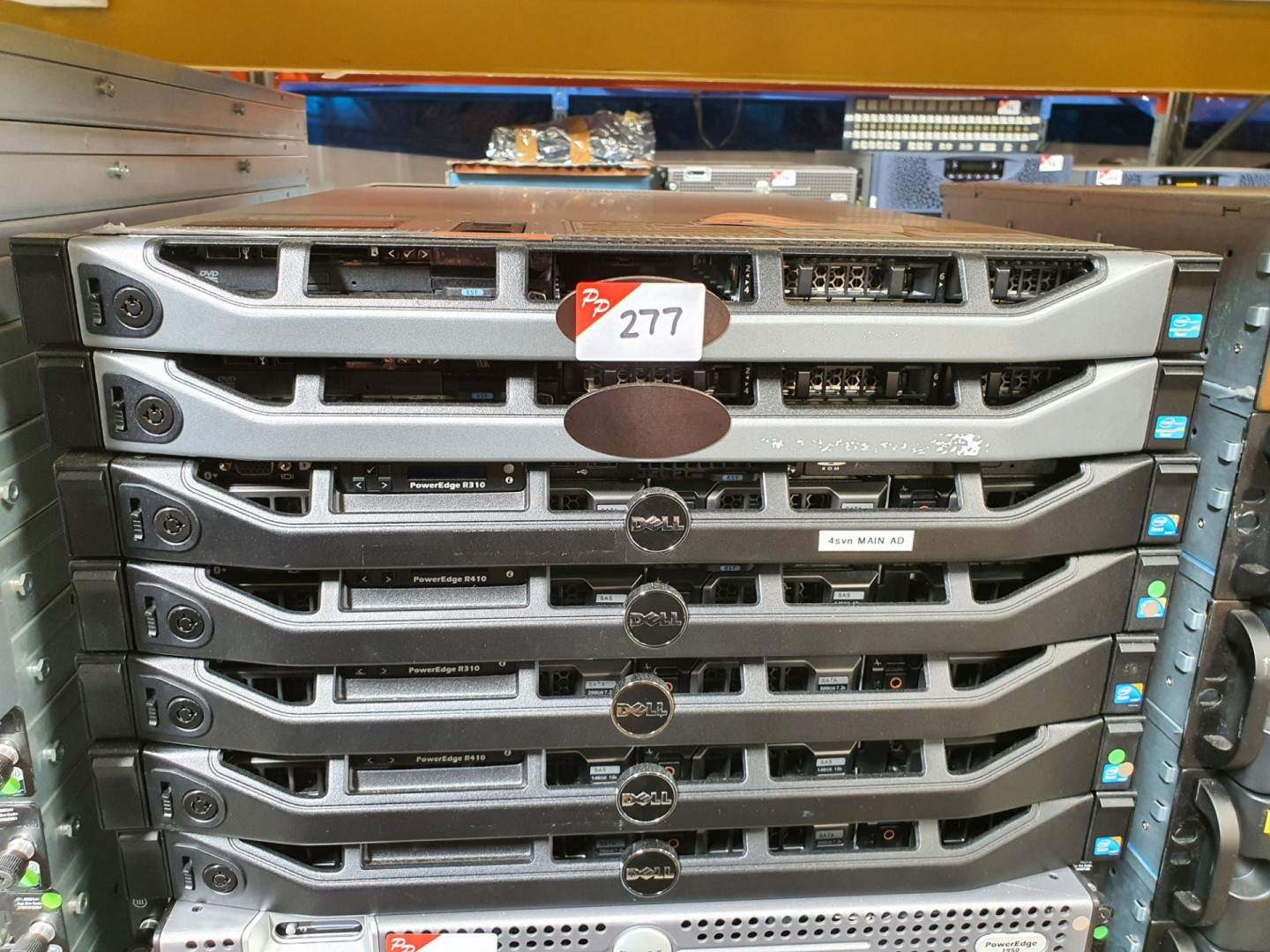7x Dell PowerEdge R310 rack type servers