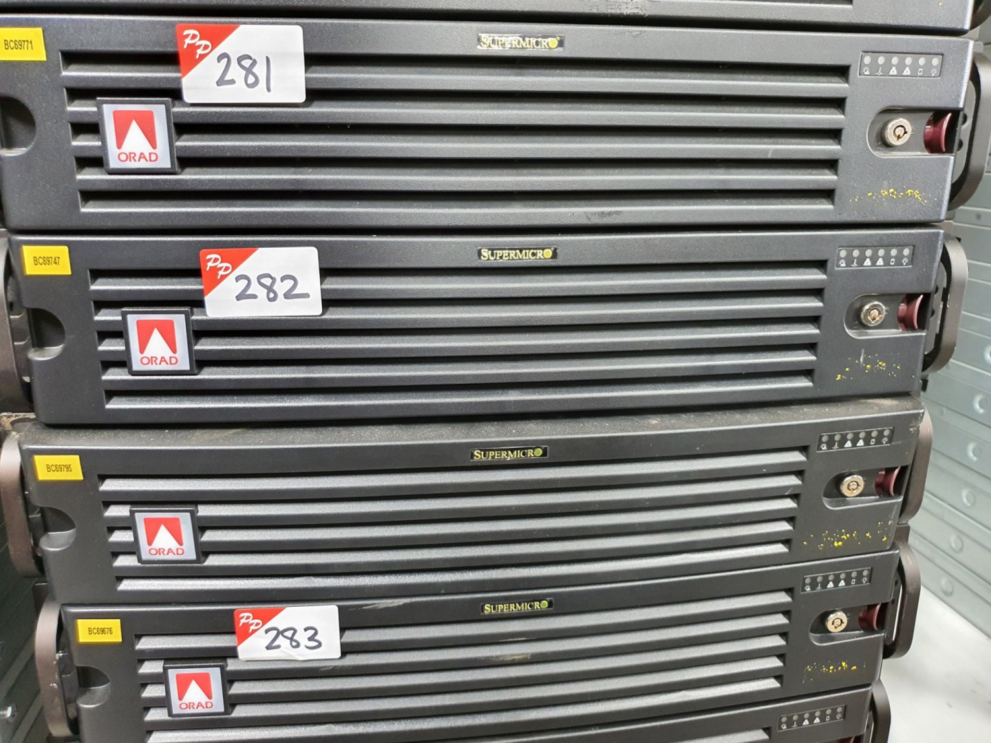 2x Orad Supermicro media servers