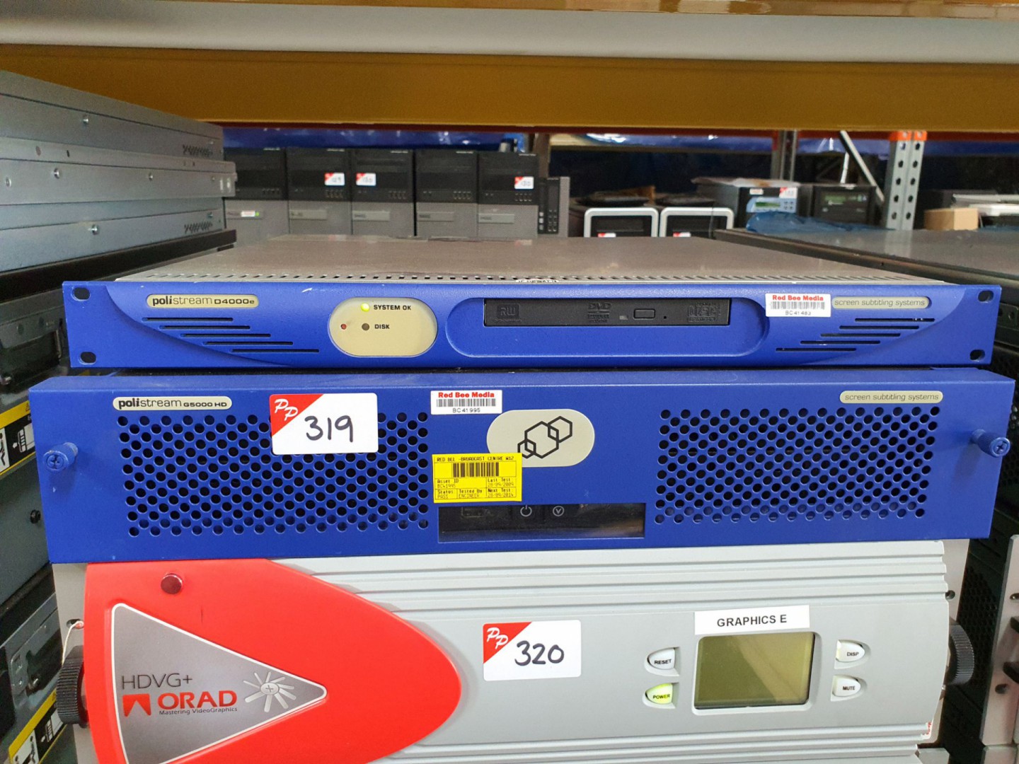 Polistream D4000e, G5000 HD screen subtitling syst...