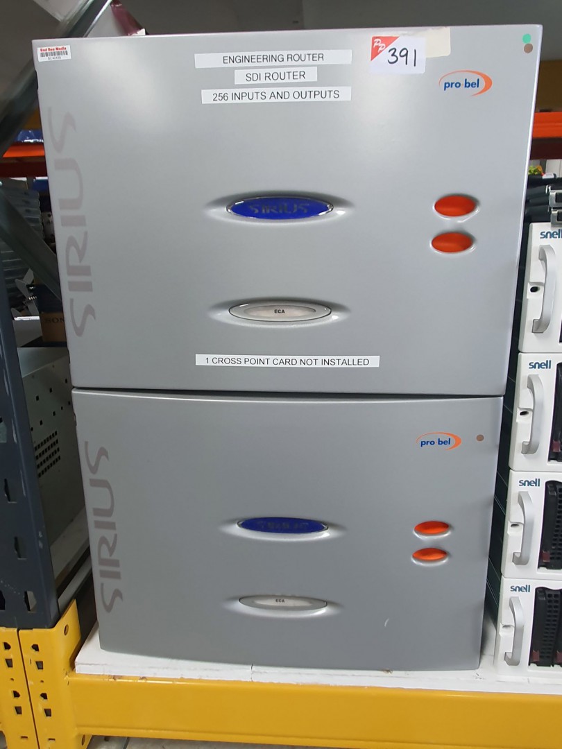 Pro-Bel Sirius chassis SDi router 256 inputs, 256...