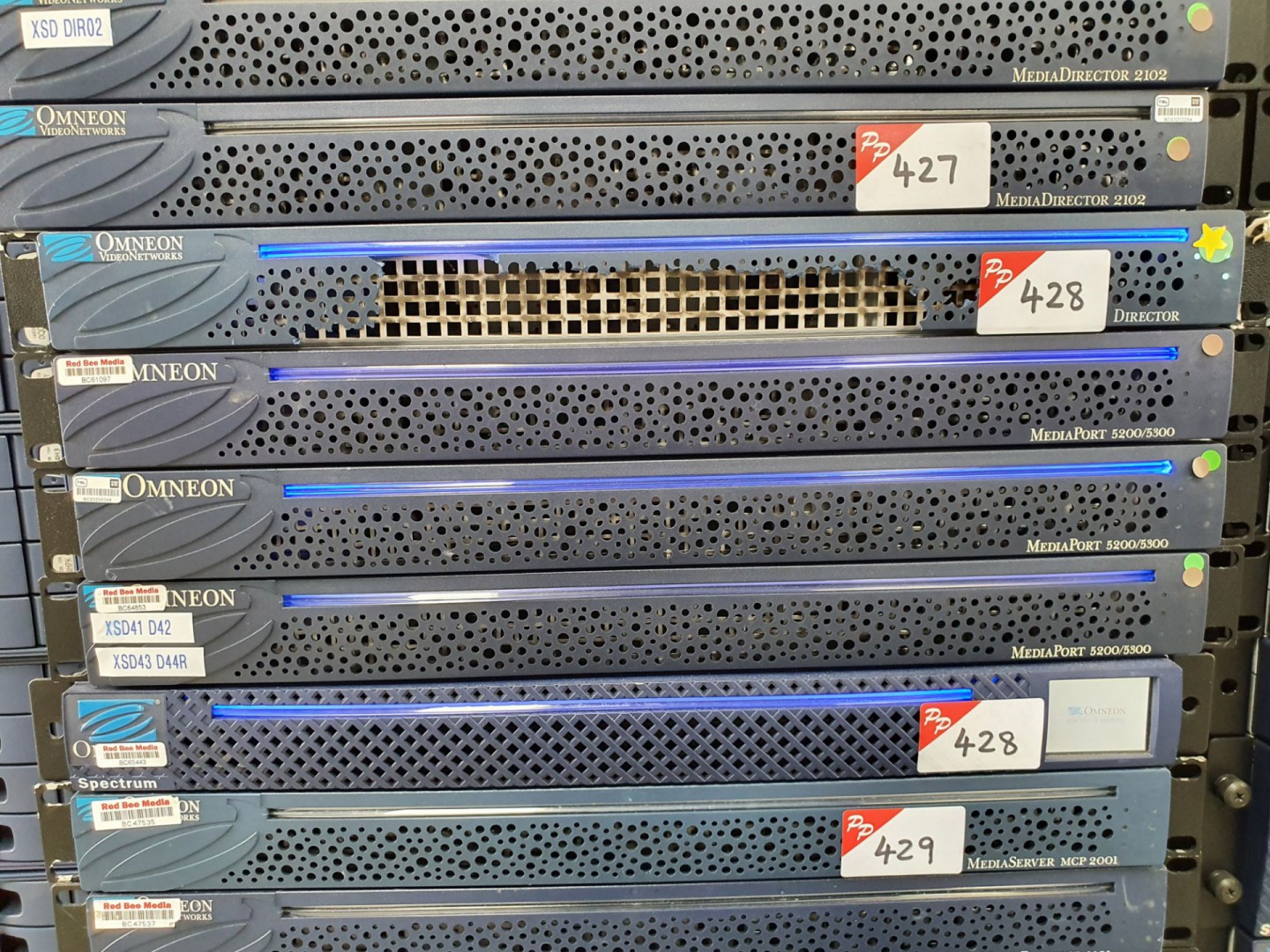 5x various Omneon Video Networks inc: media direct...