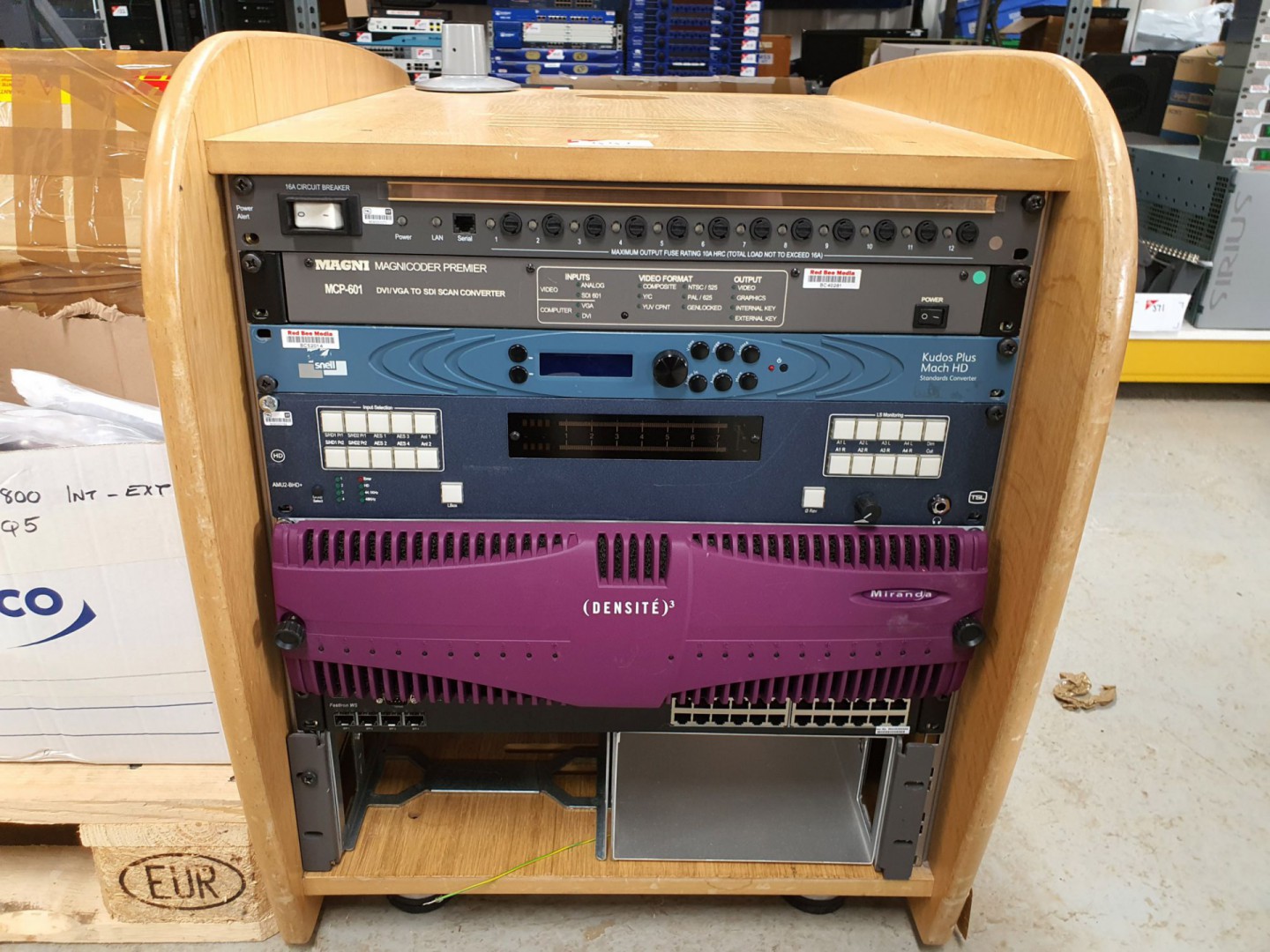 Wooden component rack inc: Magni MCP-601 DVi/VGA S...