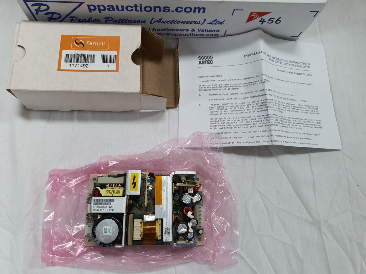 7x Farnell Pharos LPT-43 PSUs (boxed & unused)