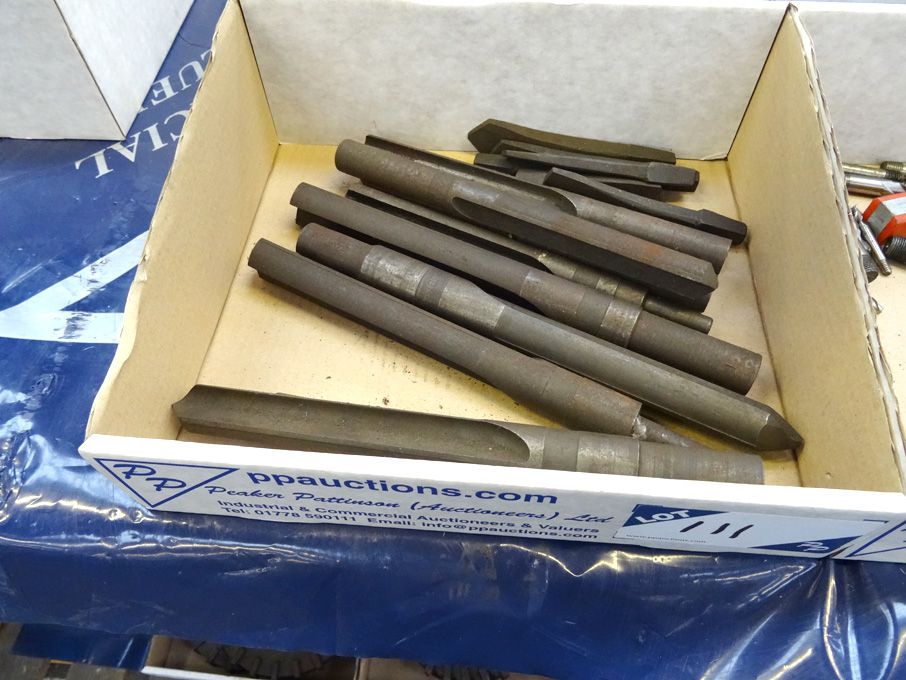 Qty various turning / notching / drilling tools to...