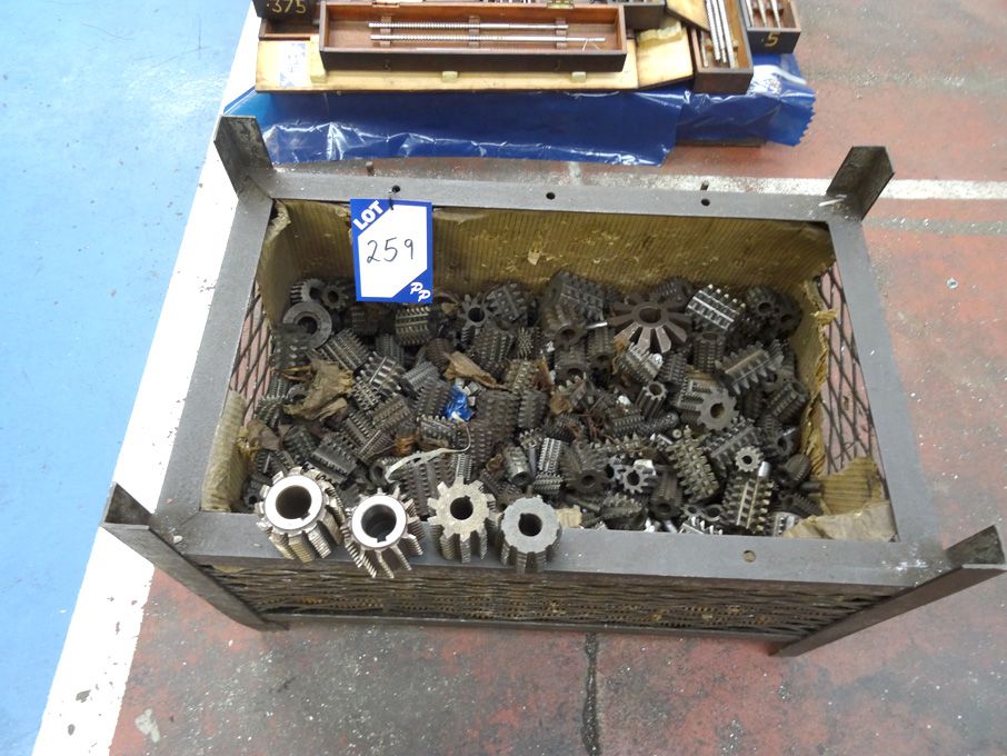 Large Qty various gear hobs in stillage - lot loca...