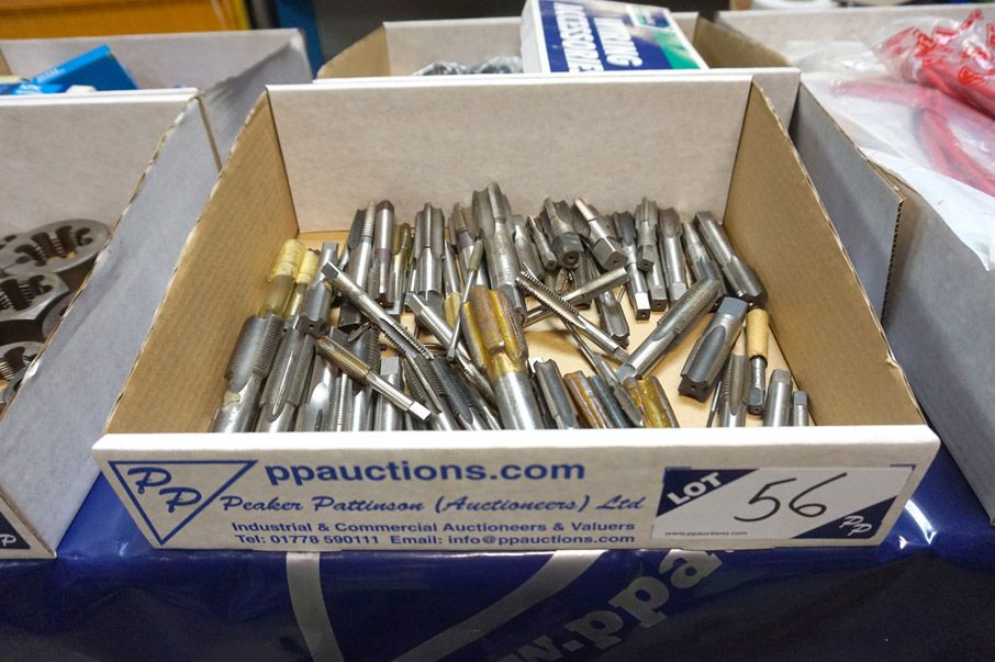Qty various HSS taps to 30mm approx