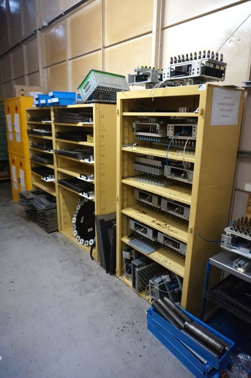 3x metal multi-shelf storage racks,1000x1750x450mm