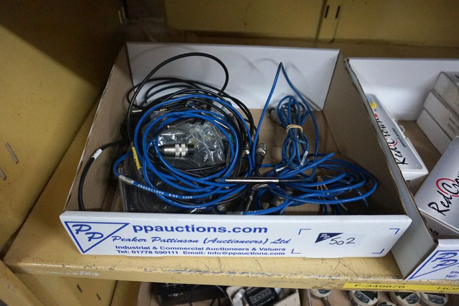 Qty various probes, cables etc