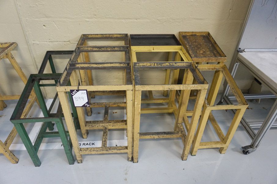 10x various size metal work stands