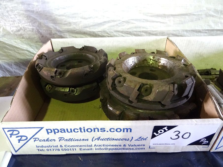 4x tipped milling cutters, side / face to 200mm -...