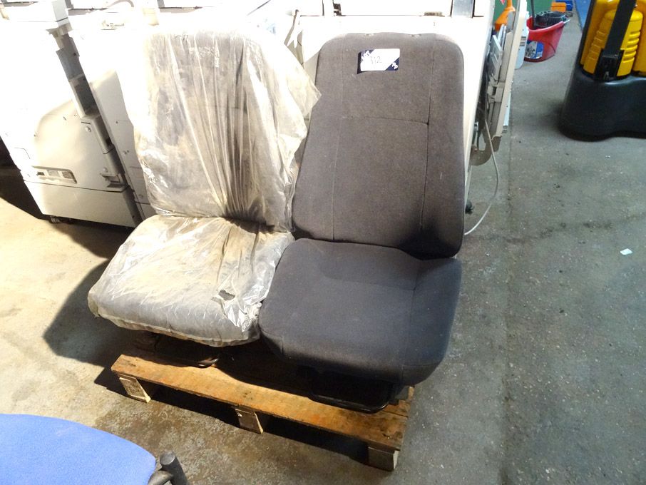 2x KAB grey fabric vehicle seats - Lot Located at:...