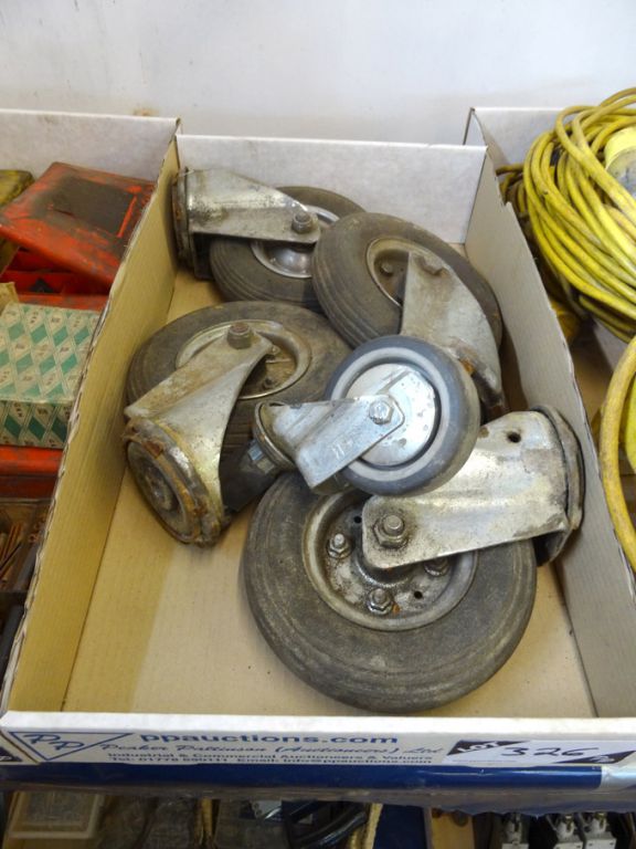 Qty trolley wheels - Lot Located at: Hinckley, Lei...