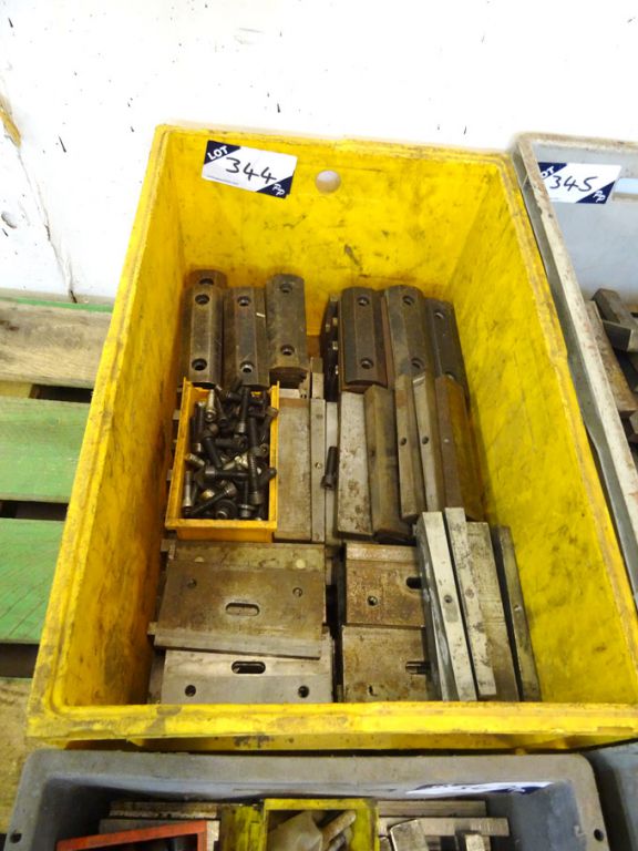 Qty press brake clamps in a crate - Lot Located at...