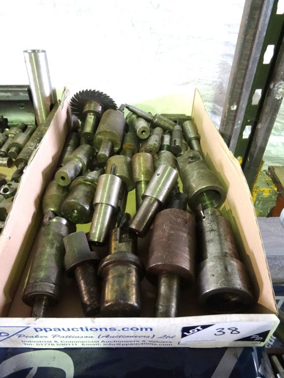Qty various milling, drilling holders etc in 2 box...