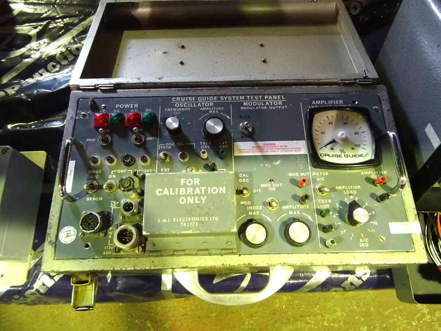 Westland TR 2775 cruise guide system test panel -...