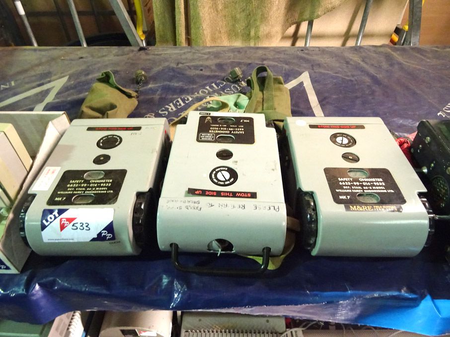 3x Williams Fairey safety ohmmeters, 66-6 - Lot Lo...