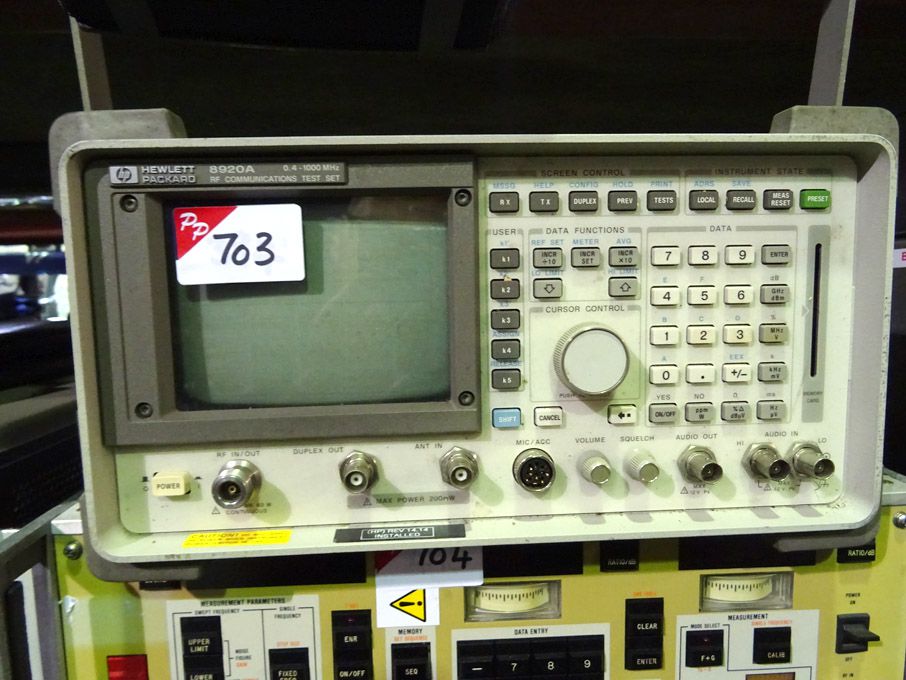 HP 8920A RF Communications test set, 0.4 - 1000MHz...