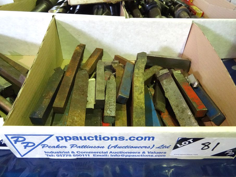 Qty various turning tools - Lot Located at: Aunby,...