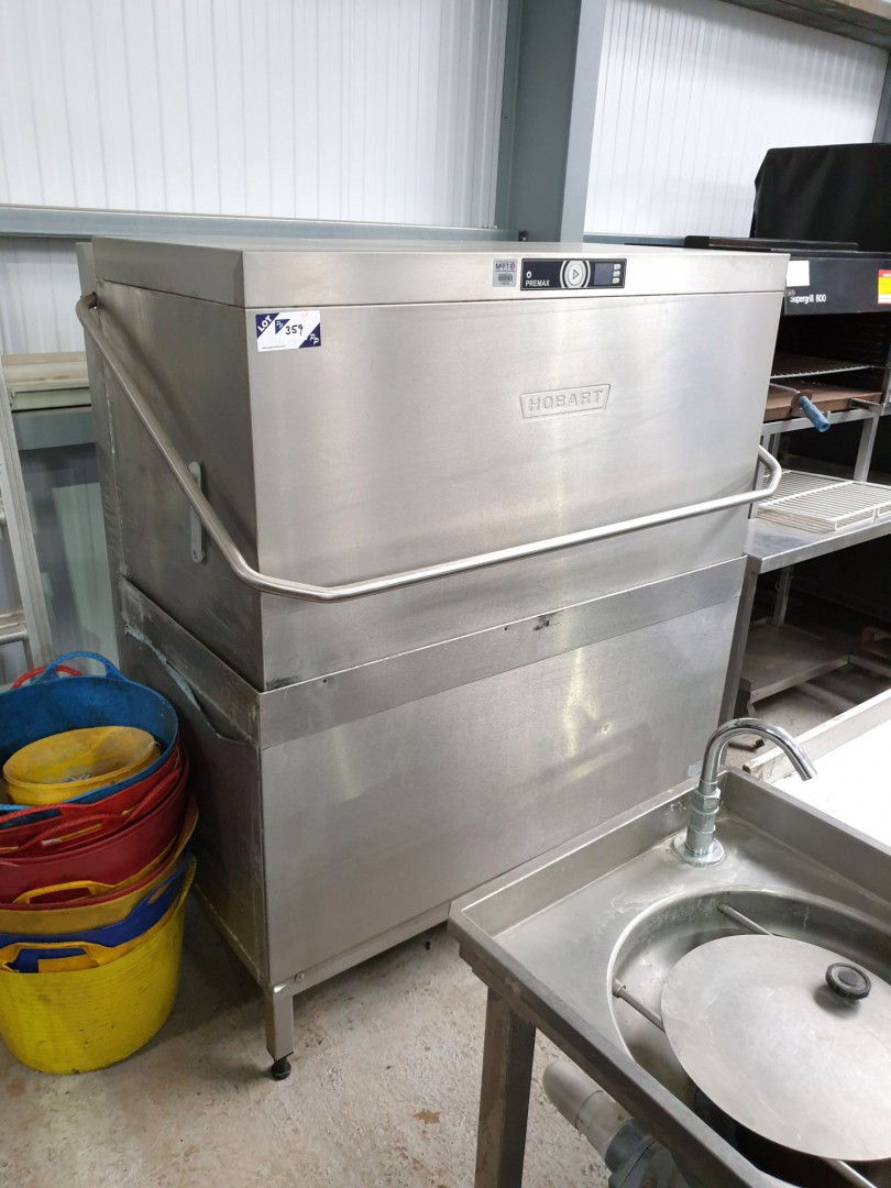 Hobart AUPT-10A double basket stainless steel dish...
