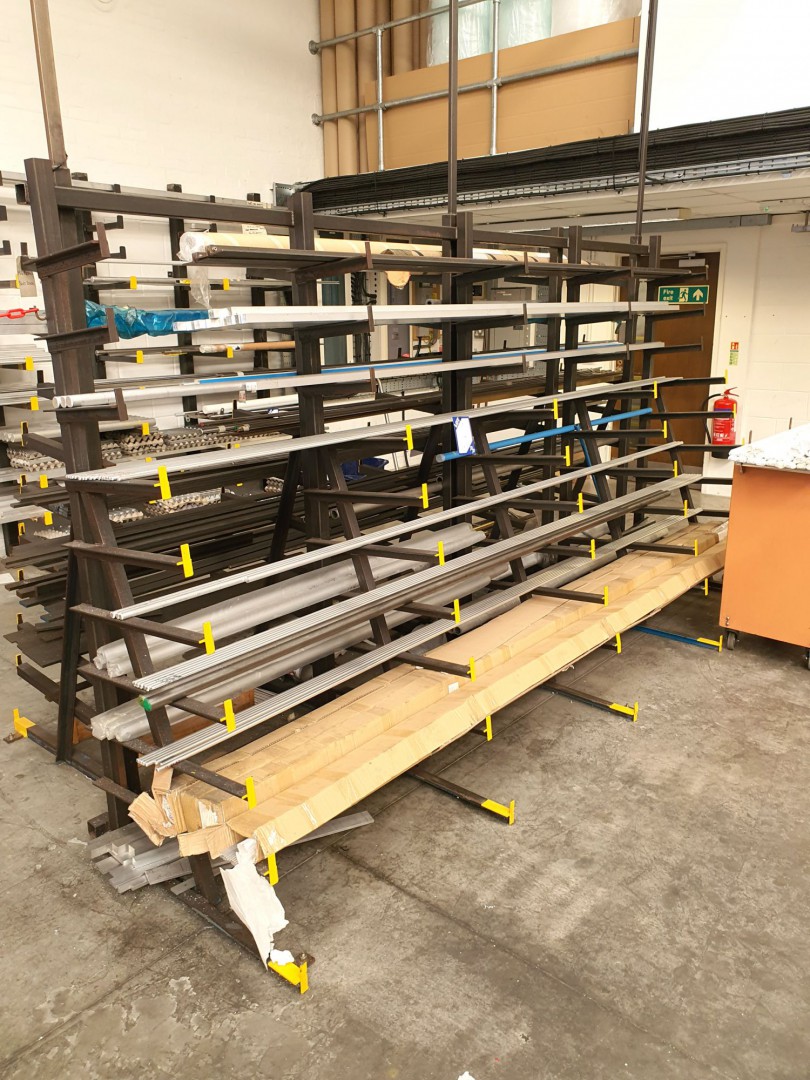 Qty various round & square aluminium & steel stock...