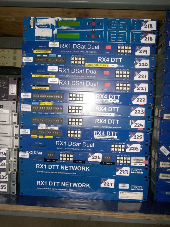 2x SCT Broadcast RX1 DTT network remote control di...