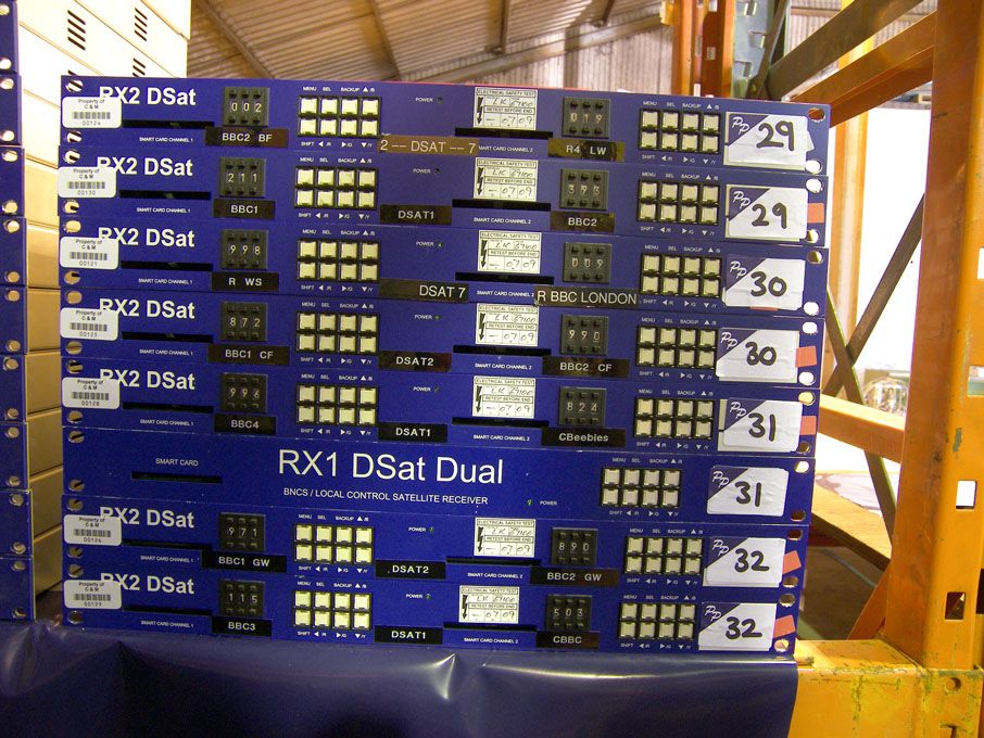 2x SCT Broadcast RX2 satellite receiver