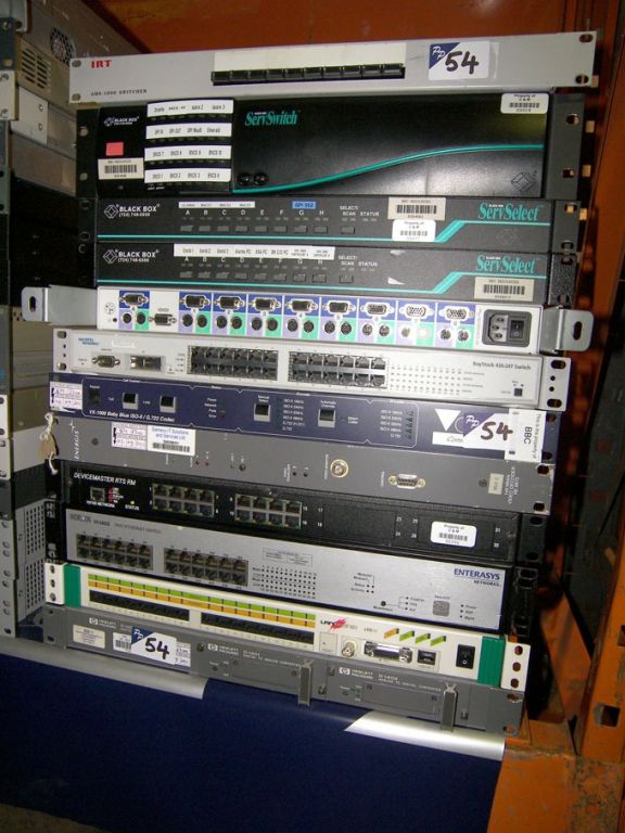 Qty broadcasting equipment inc: switches, digital...