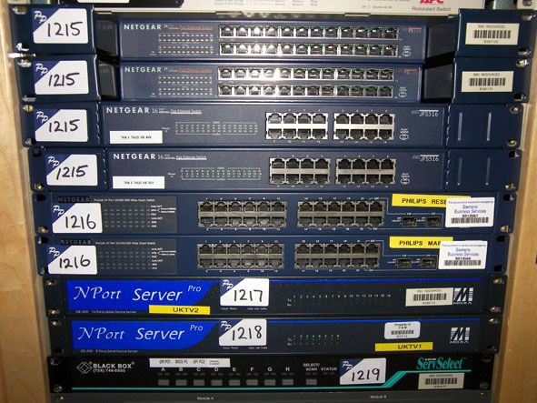 4x Netgear 10/100 16 port & 24 port fast Ethernet...