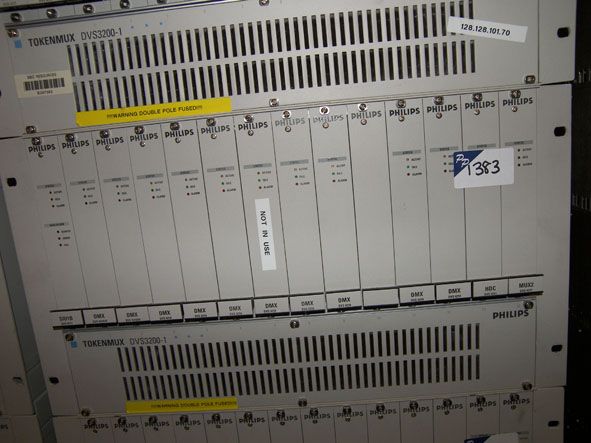 Philips TokenMUX DVS 3200-1 chassis with cards inc...