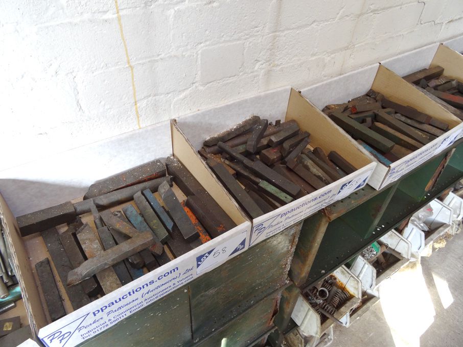 Qty HSS turning tools in 3 boxes