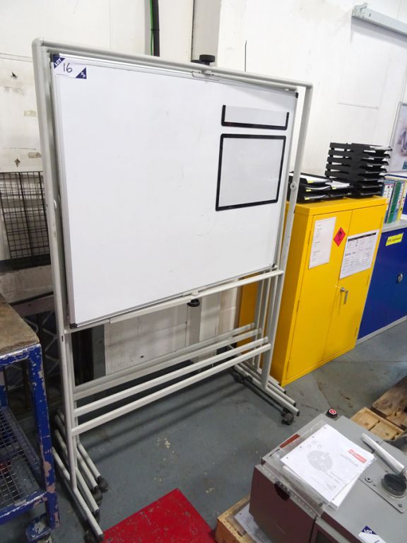 4x mobile double sided white boards, 1200x900mm bo...