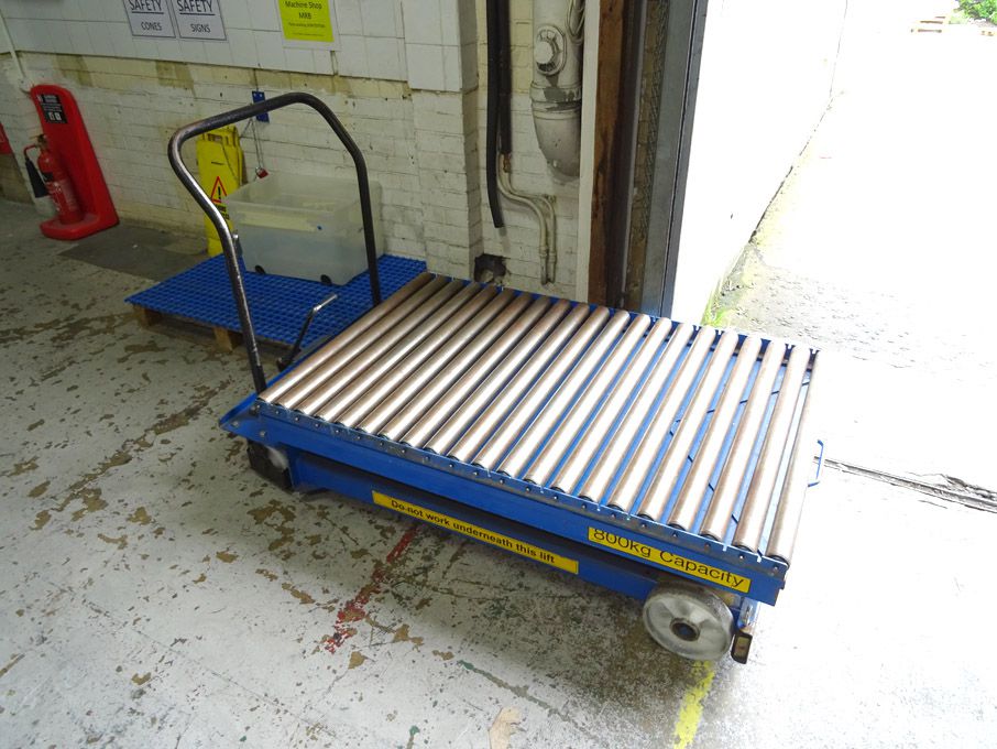 Advanced Handling mobile roller conveyor lift trol...