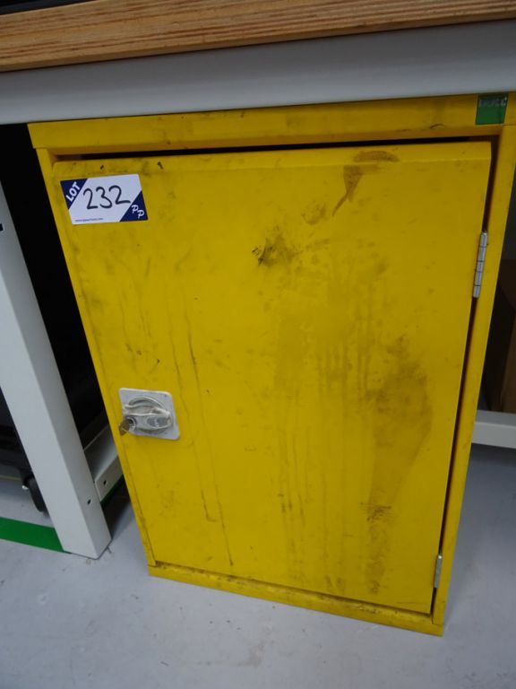 Bott yellow flammable single door storage cupboard...