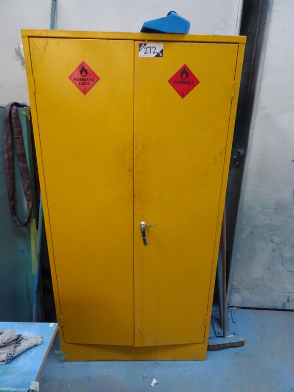 Yellow flammable storage cupboard, 36x18x72" appro...