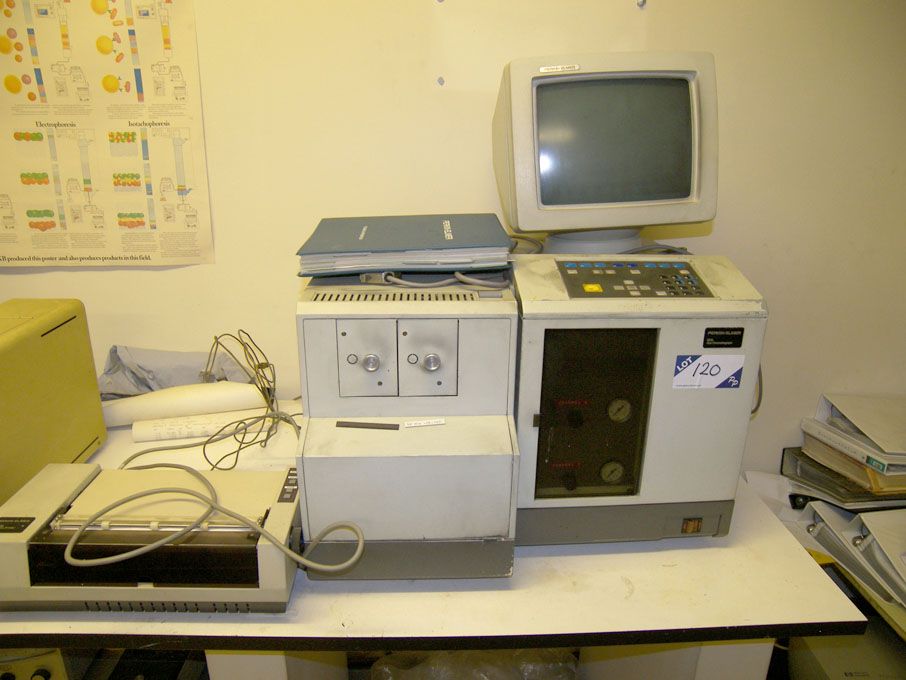 Perkin Elmer 8500 gas chromatograph with equipment
