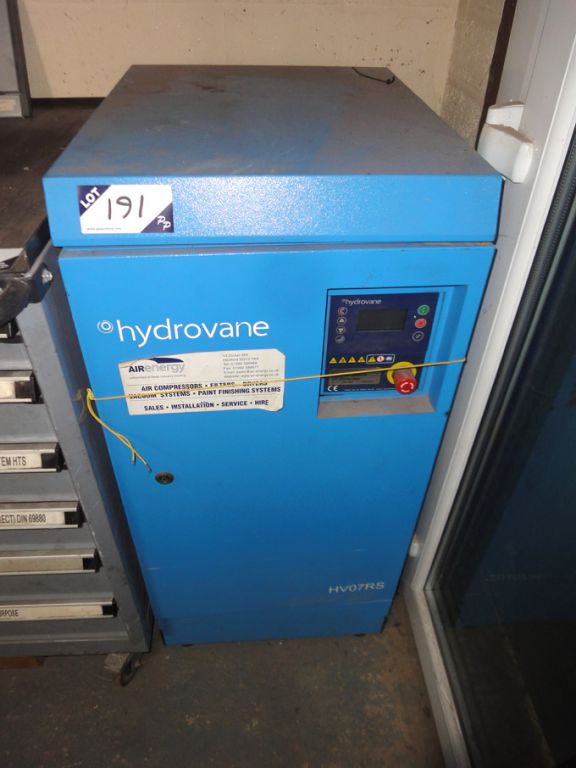 Hydrovane HV07RS compressor, 10bar max (spares or...