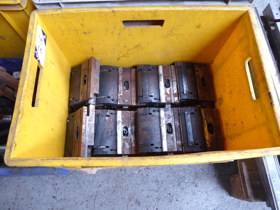 Qty Amada press brake clamps in crate
