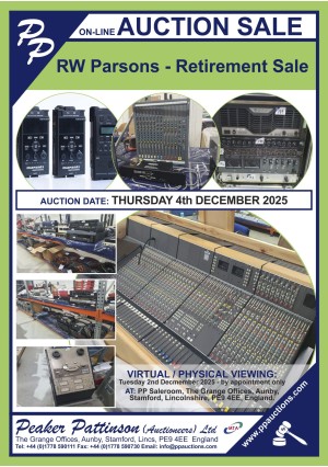 RW Parsons - Retirement Sale